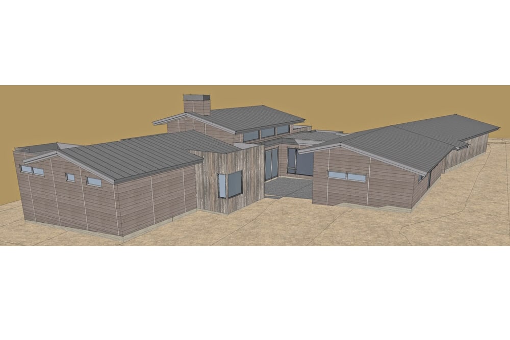Aerial View of this 3-Bedroom, 2818 Sq Ft Plan - 202-1023