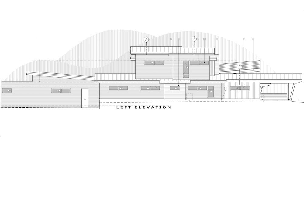 Home Plan Left Elevation of this 3-Bedroom,3345 Sq Ft Plan -202-1024