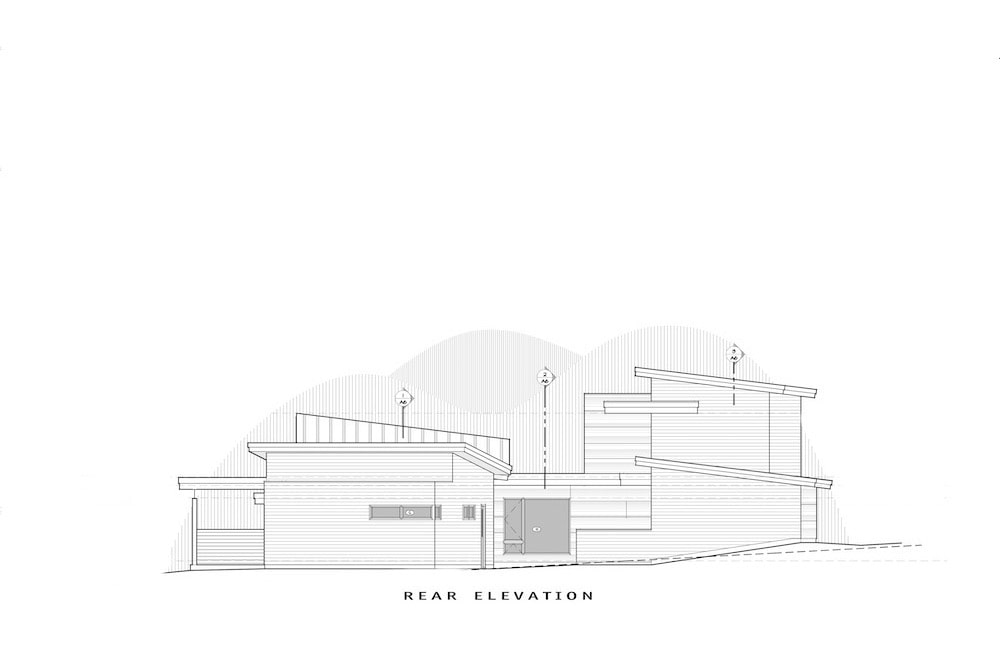 Home Plan Rear Elevation of this 3-Bedroom,3345 Sq Ft Plan -202-1024