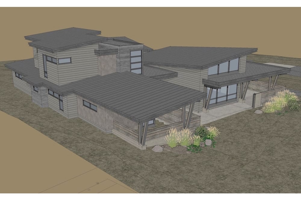 Aerial View of this 3-Bedroom, 3345 Sq Ft Plan - 202-1024