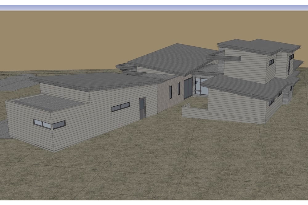 Aerial View of this 3-Bedroom, 3345 Sq Ft Plan - 202-1024