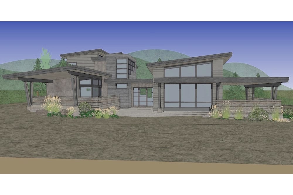 Side View of this 3-Bedroom, 3345 Sq Ft Plan - 202-1024