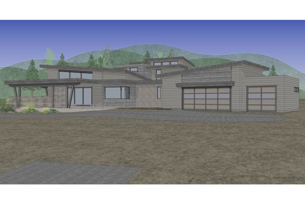 Rear View of this 3-Bedroom, 3345 Sq Ft Plan - 202-1024