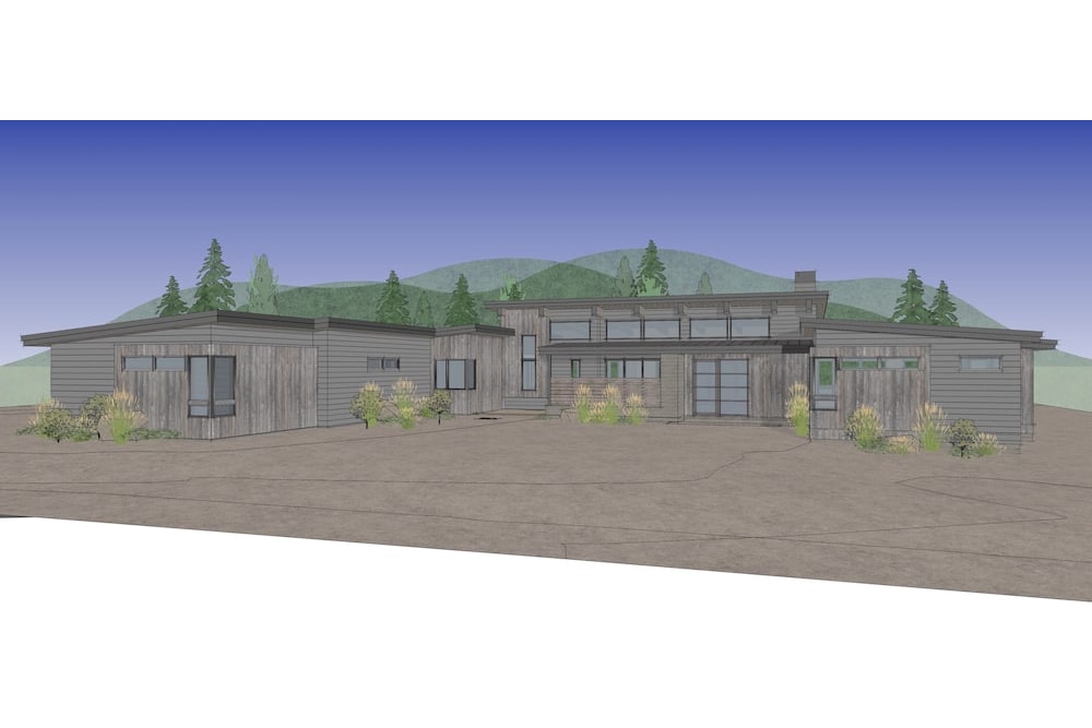 Front View of this 3-Bedroom, 3338 Sq Ft Plan - 202-1025