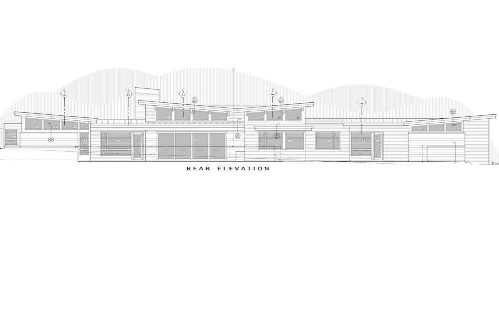Home Plan Rear Elevation of this 3-Bedroom,3586 Sq Ft Plan -202-1026