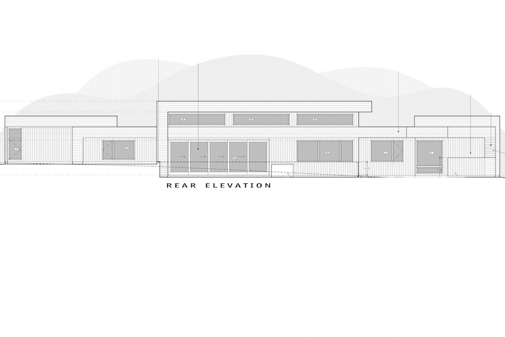 Home Plan Rear Elevation of this 3-Bedroom,3665 Sq Ft Plan -202-1027
