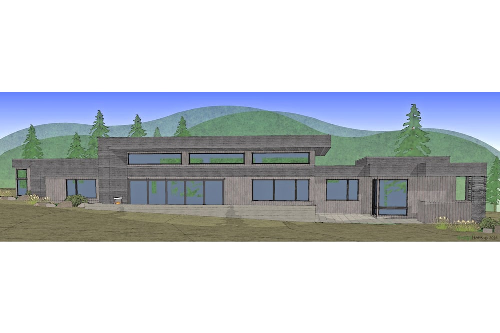 Side View of this 3-Bedroom, 3665 Sq Ft Plan - 202-1027