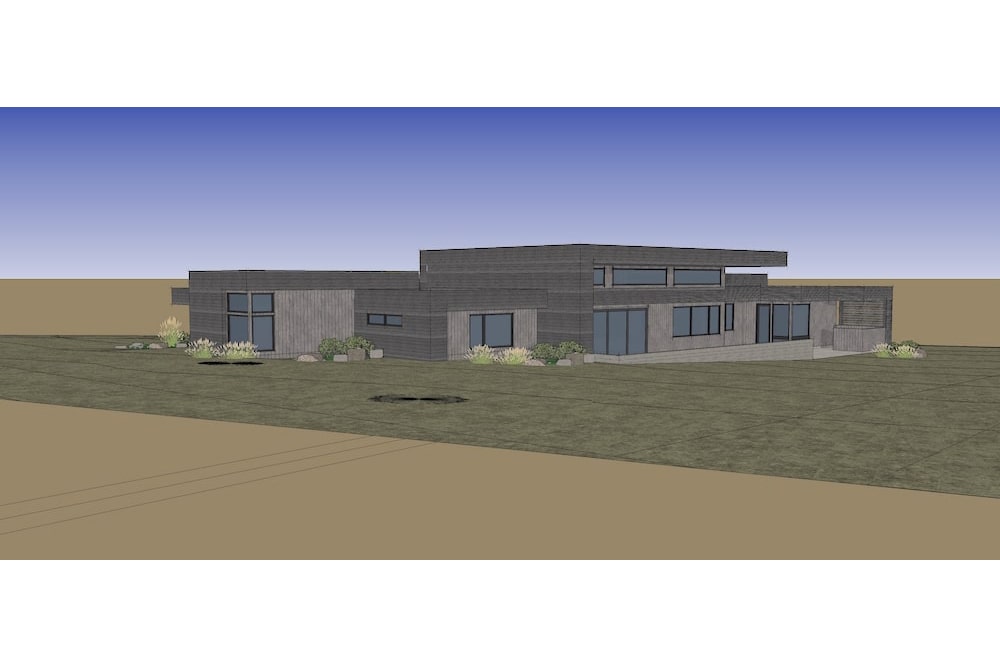 Side View of this 3-Bedroom, 3665 Sq Ft Plan - 202-1027