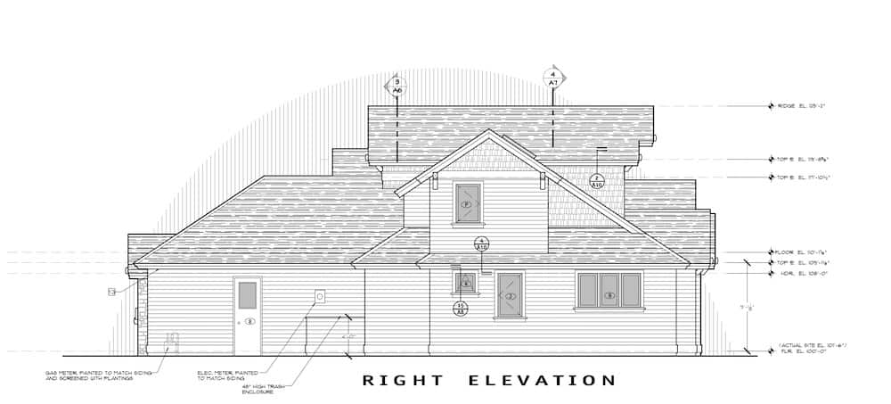 Home Plan Right Elevation of this 3-Bedroom,2683 Sq Ft Plan -202-1028
