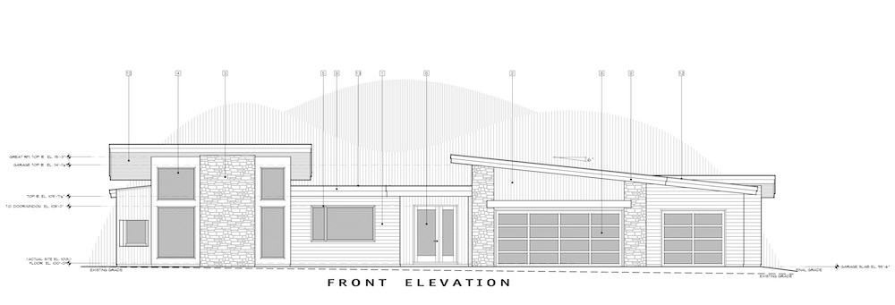 Home Plan Front Elevation of this 3-Bedroom,3338 Sq Ft Plan -202-1029