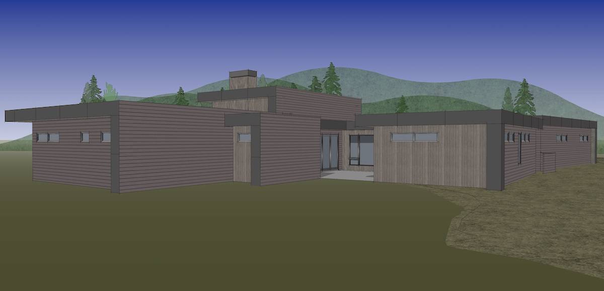 Rear View of this 3-Bedroom, 2818 Sq Ft Plan - 202-1030