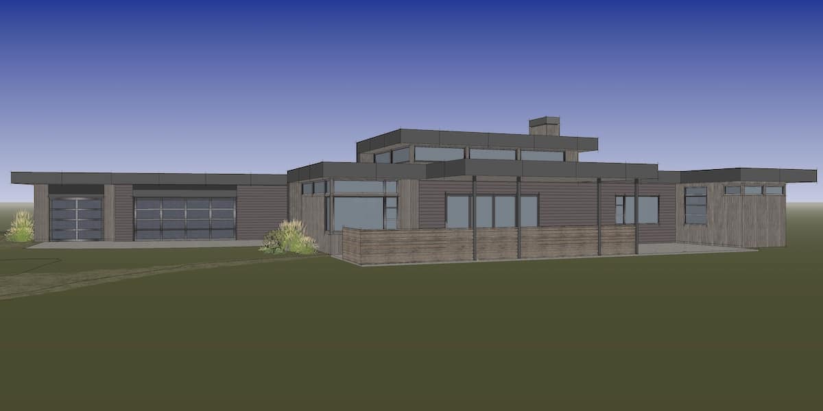 Right Side View of this 3-Bedroom, 2818 Sq Ft Plan - 202-1030