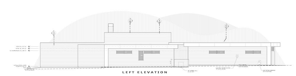 Home Plan Left Elevation of this 3-Bedroom,2818 Sq Ft Plan -202-1030