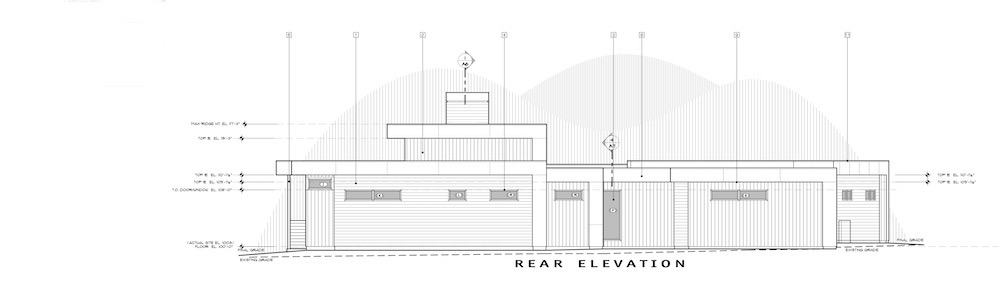 Home Plan Rear Elevation of this 3-Bedroom,2818 Sq Ft Plan -202-1030