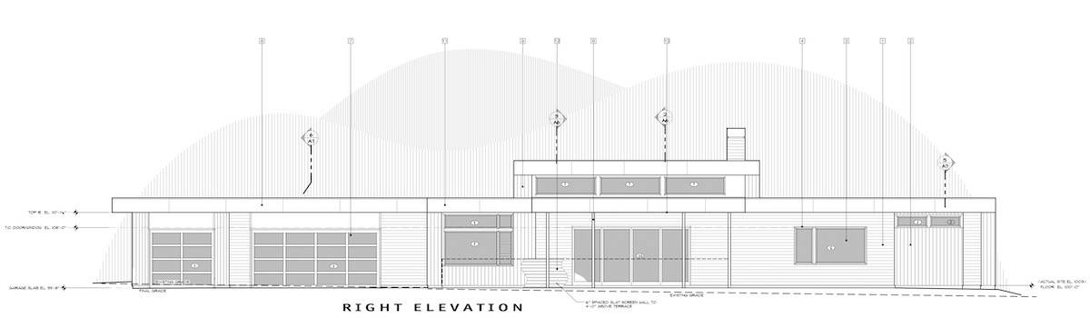 Home Plan Right Elevation of this 3-Bedroom,2818 Sq Ft Plan -202-1030