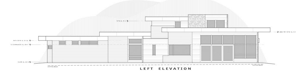 Home Plan Left Elevation of this 4-Bedroom,3837 Sq Ft Plan -202-1031