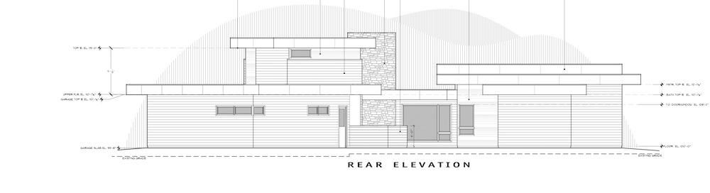 Home Plan Rear Elevation of this 4-Bedroom,3837 Sq Ft Plan -202-1031
