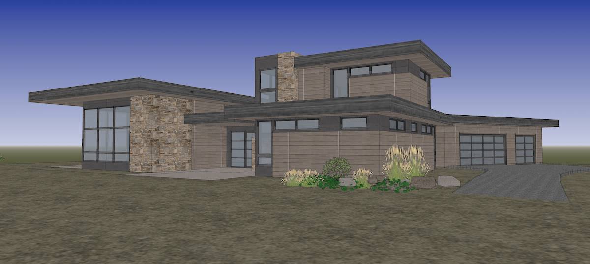 Right Side View of this 4-Bedroom, 3837 Sq Ft Plan - 202-1031