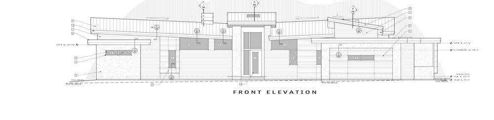 Home Plan Front Elevation of this 4-Bedroom,3838 Sq Ft Plan -202-1033