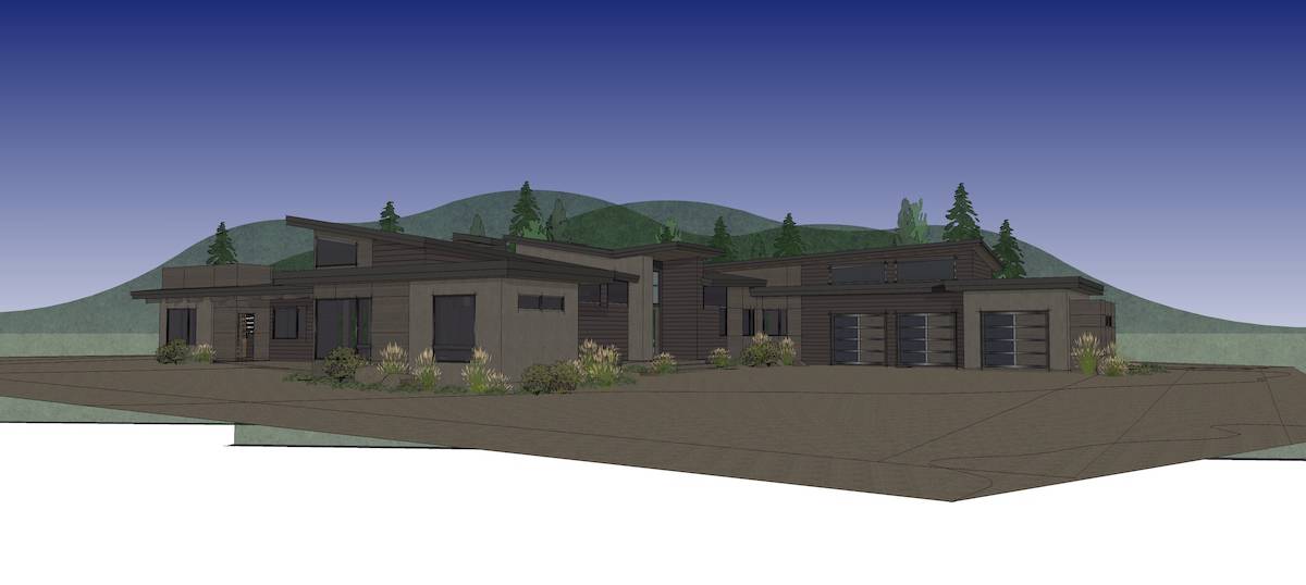 Front View of this 4-Bedroom, 3838 Sq Ft Plan - 202-1033