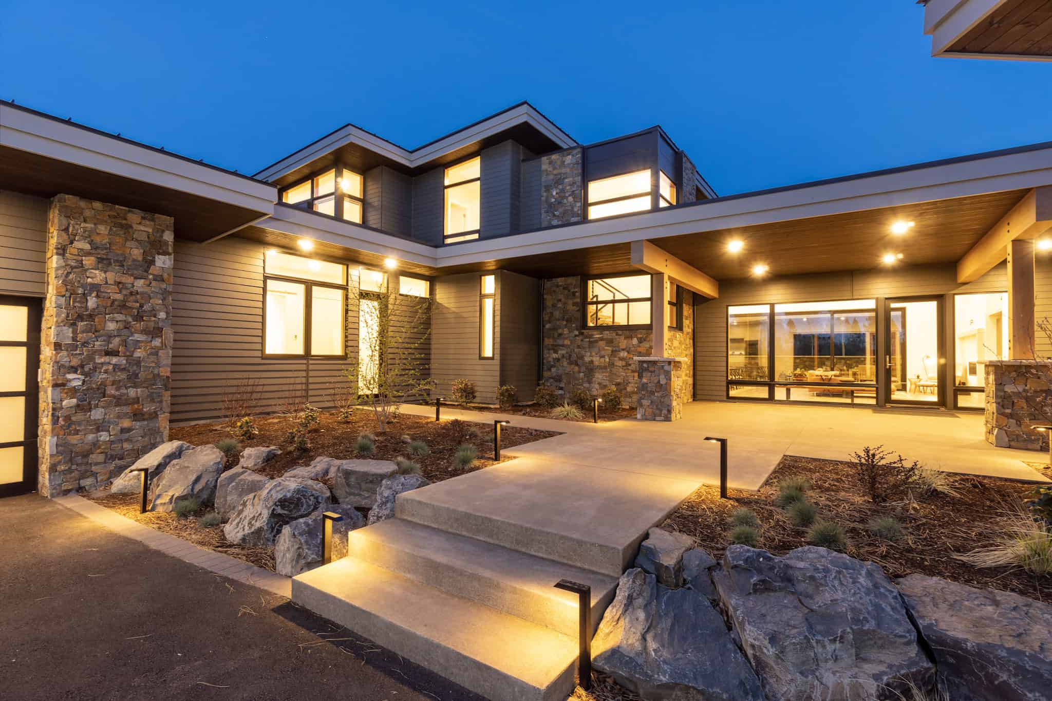 Home at Night of this 5-Bedroom,4756 Sq Ft Plan -202-1036