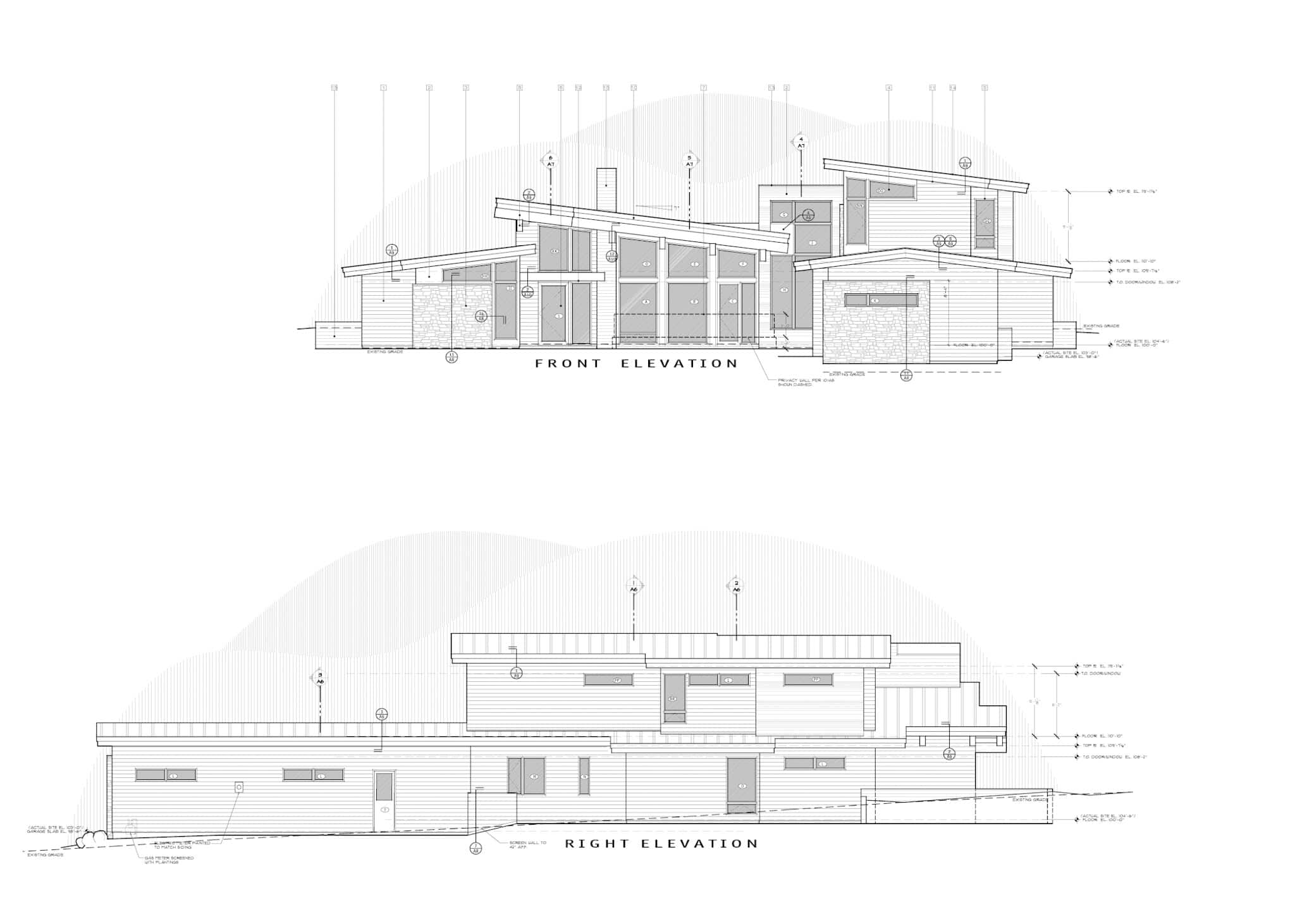 Home Plan Elevations of this 4-Bedroom,4169 Sq Ft Plan -202-1039