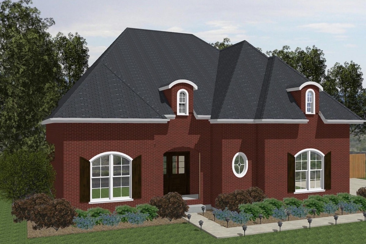 Front View of this 3-Bedroom, 2288 Sq Ft Plan - 203-1001