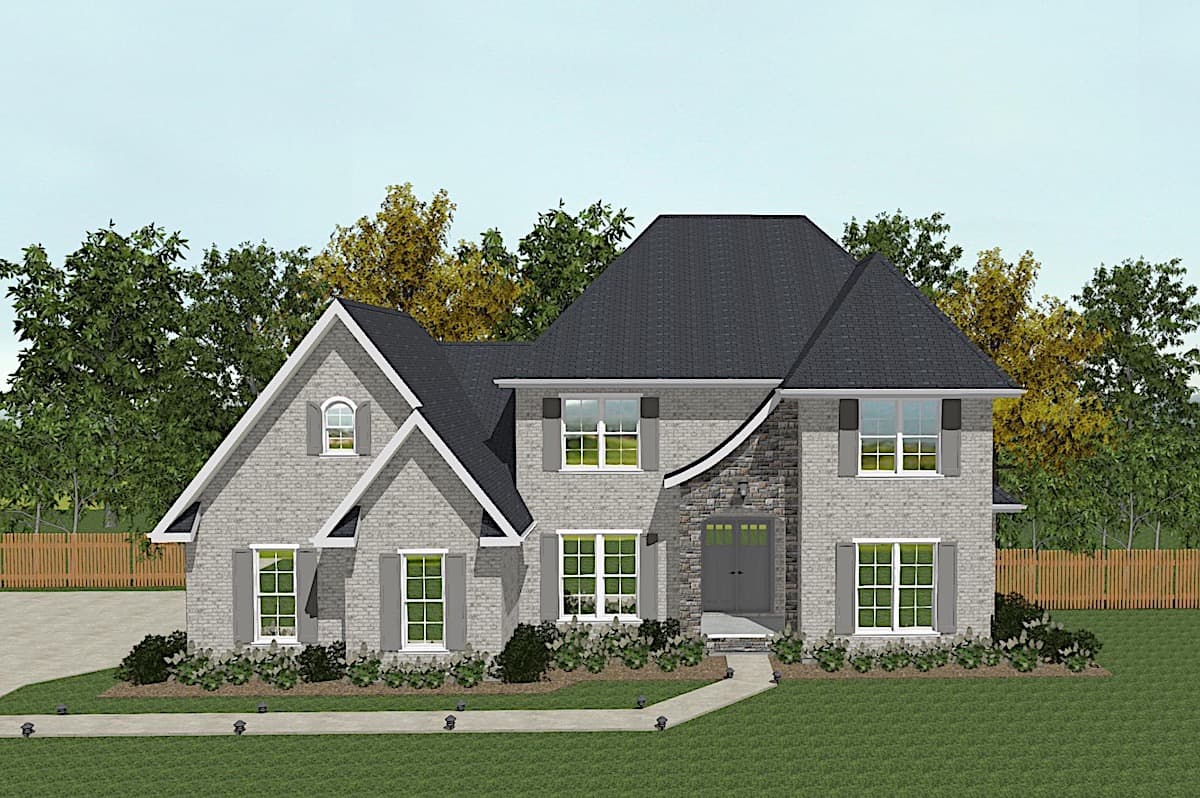European home (ThePlanCollection: Plan #203-1039)