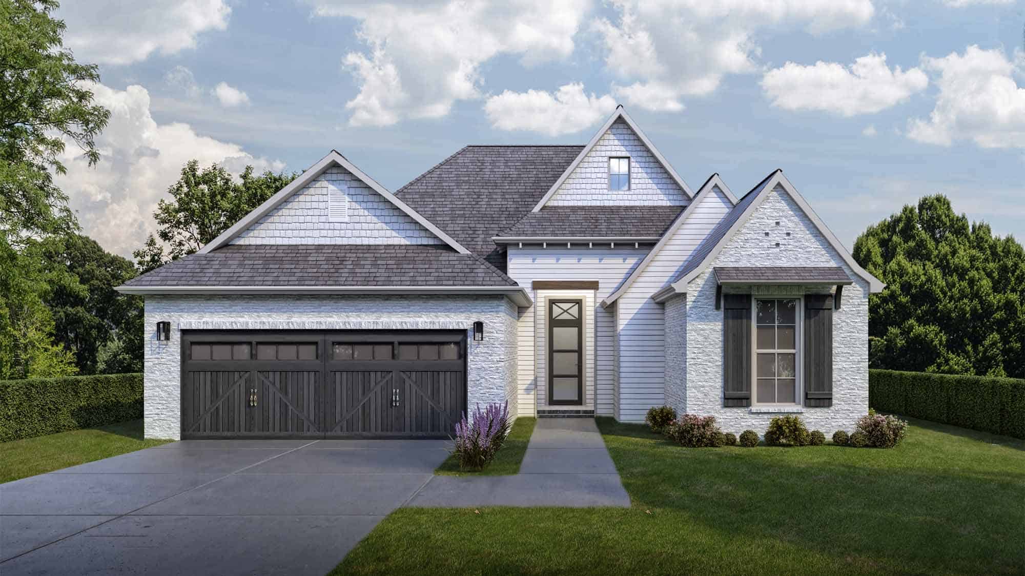 Front View of this 3-Bedroom, 1693 Sq Ft Plan - 204-1000