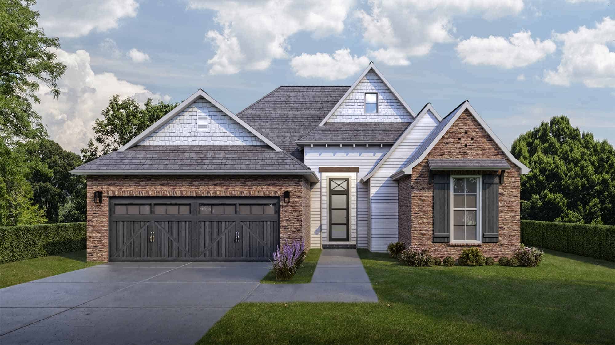 Traditional home (ThePlanCollection: Plan #204-1000)