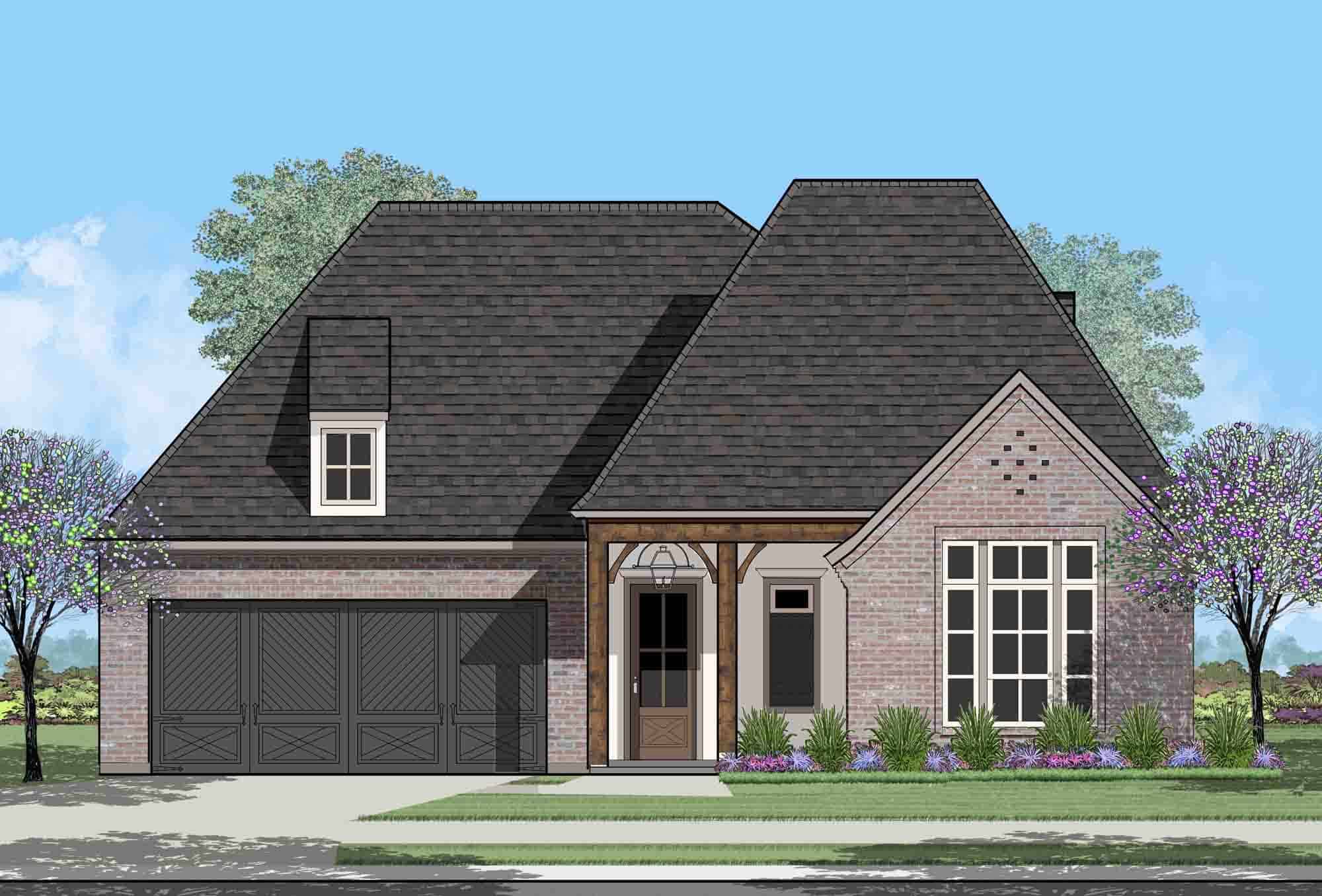 Front View of this 4-Bedroom, 1793 Sq Ft Plan - 204-1002