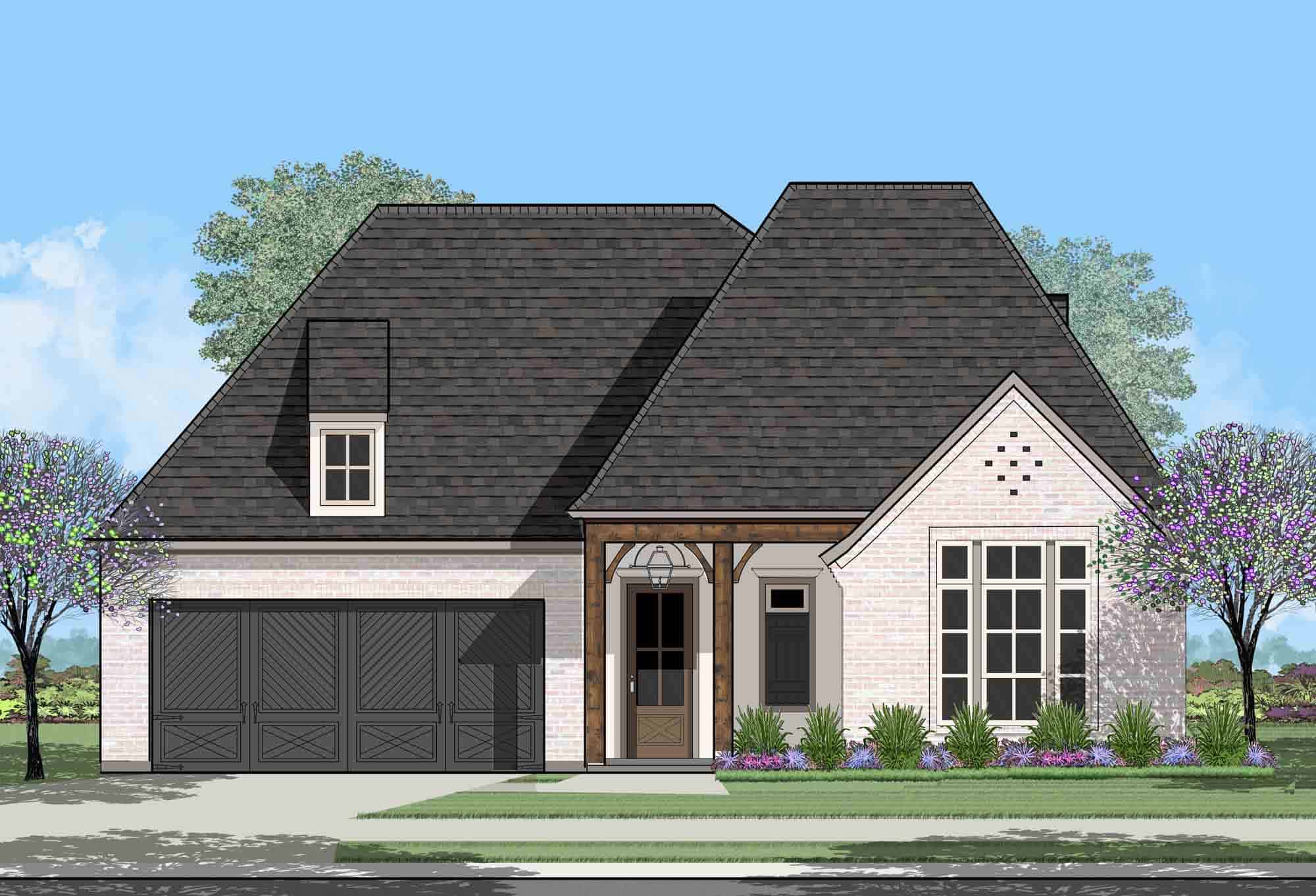 Front View of this 4-Bedroom, 1793 Sq Ft Plan - 204-1002