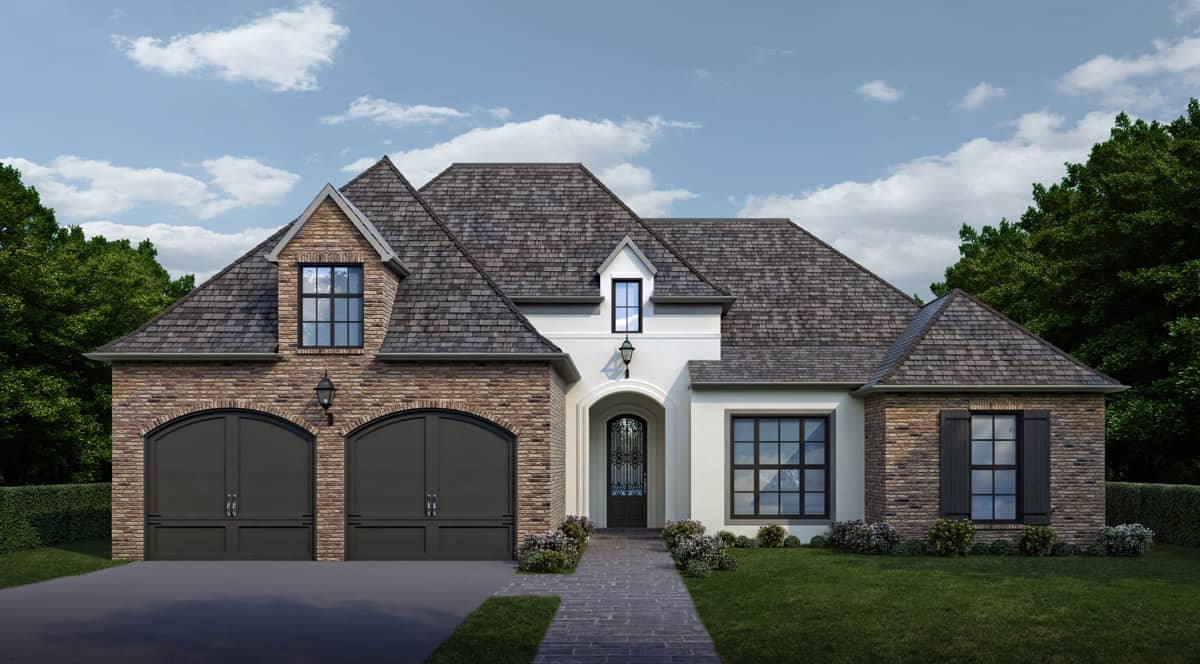 Front View of this 4-Bedroom, 2073 Sq Ft Plan - 204-1007