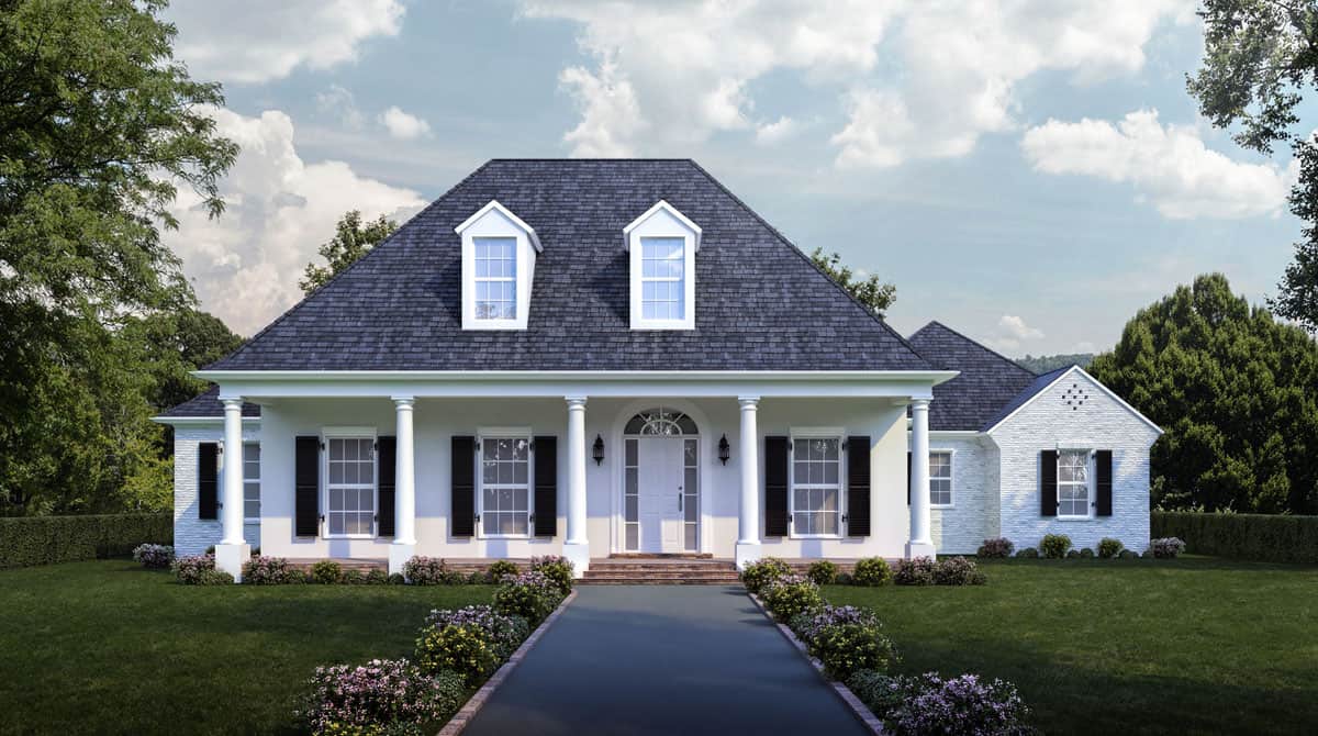 Luxury home (ThePlanCollection: Plan #204-1012)