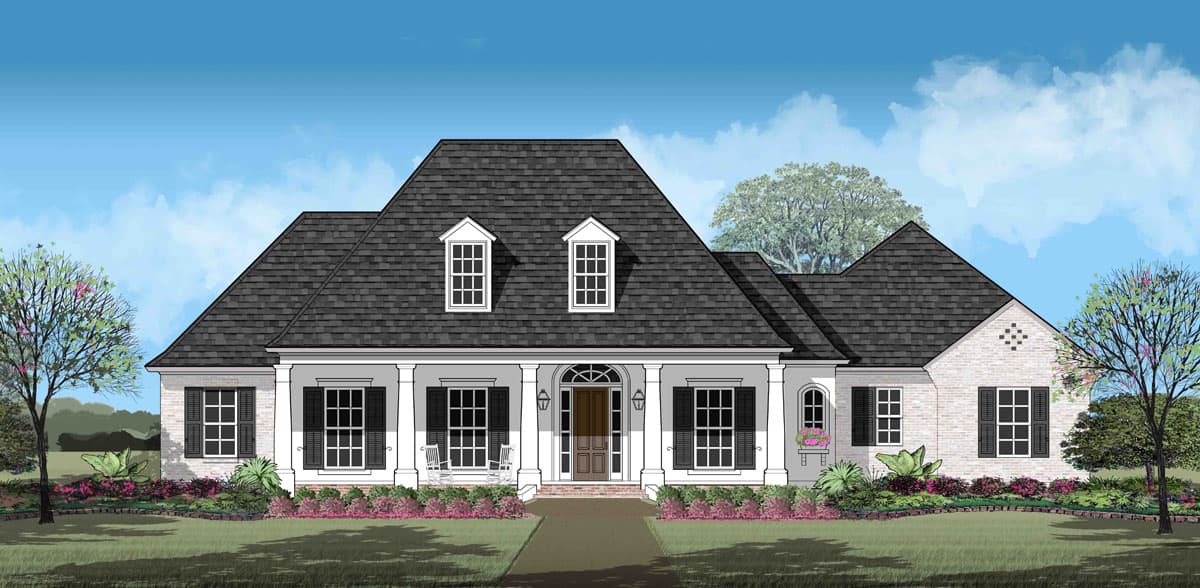 Front View of this 4-Bedroom, 2963 Sq Ft Plan - 204-1014