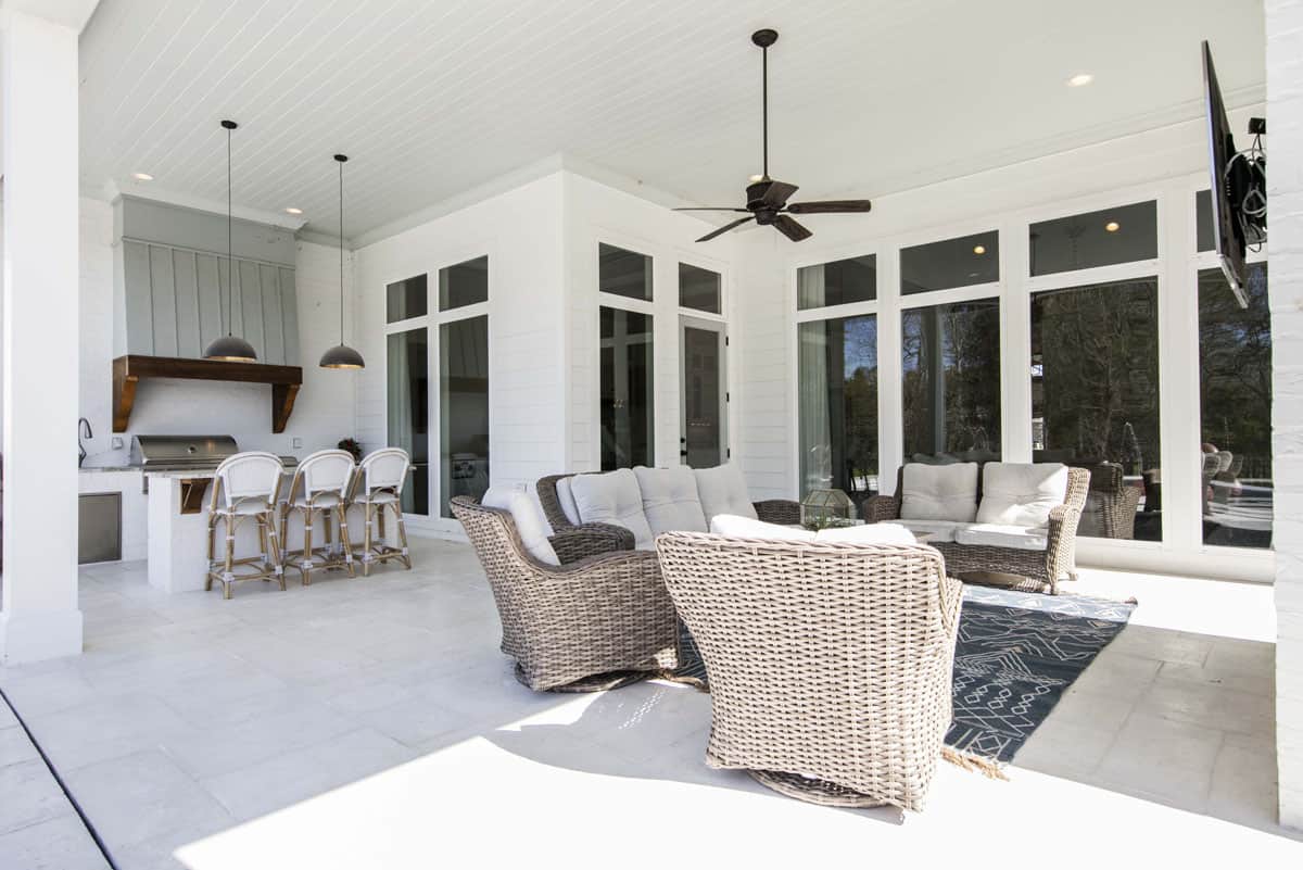 Outdoor Kitchen of this 4-Bedroom,3254 Sq Ft Plan -204-1017