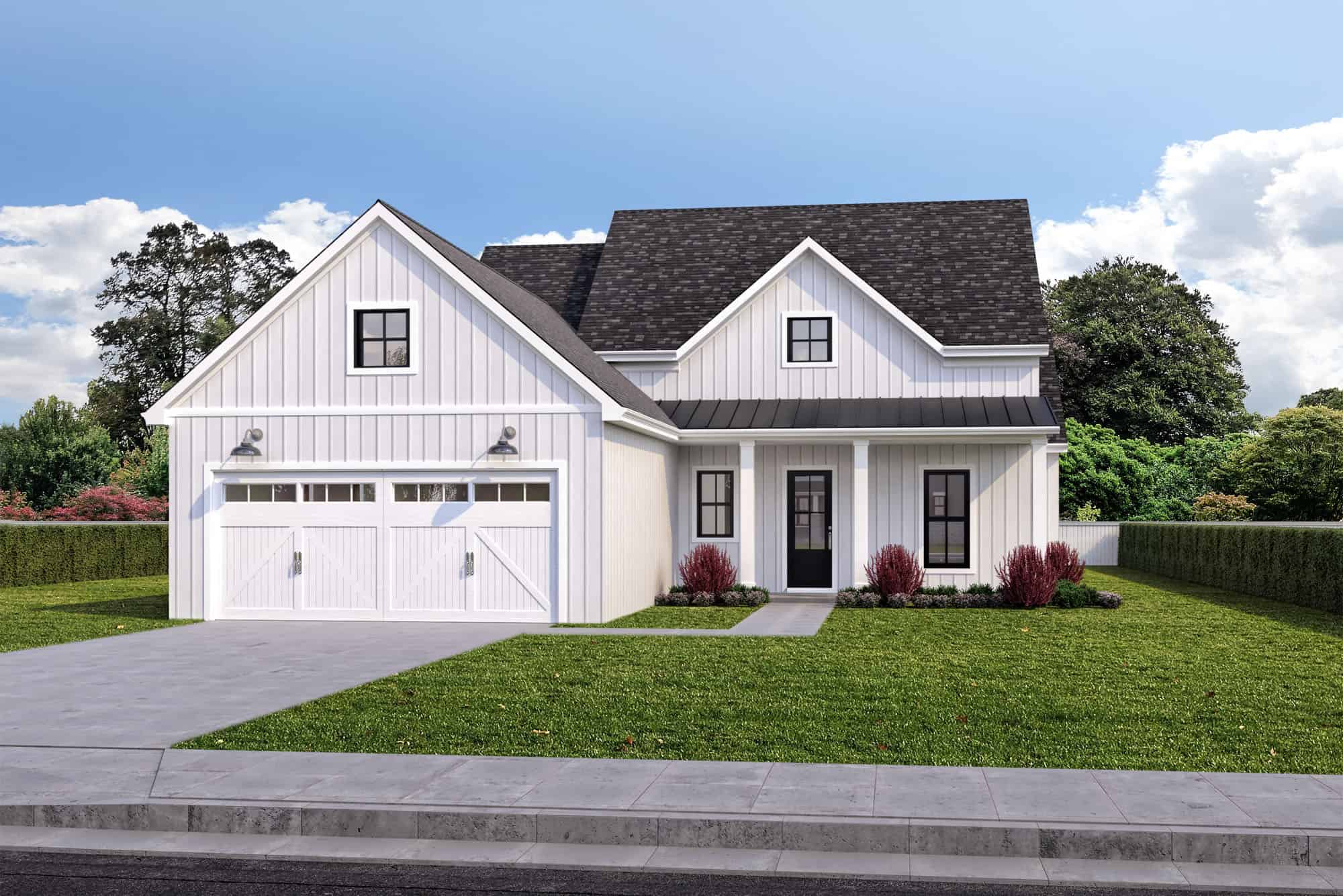 Ranch Style house (ThePlanCollection: Plan #204-1021)