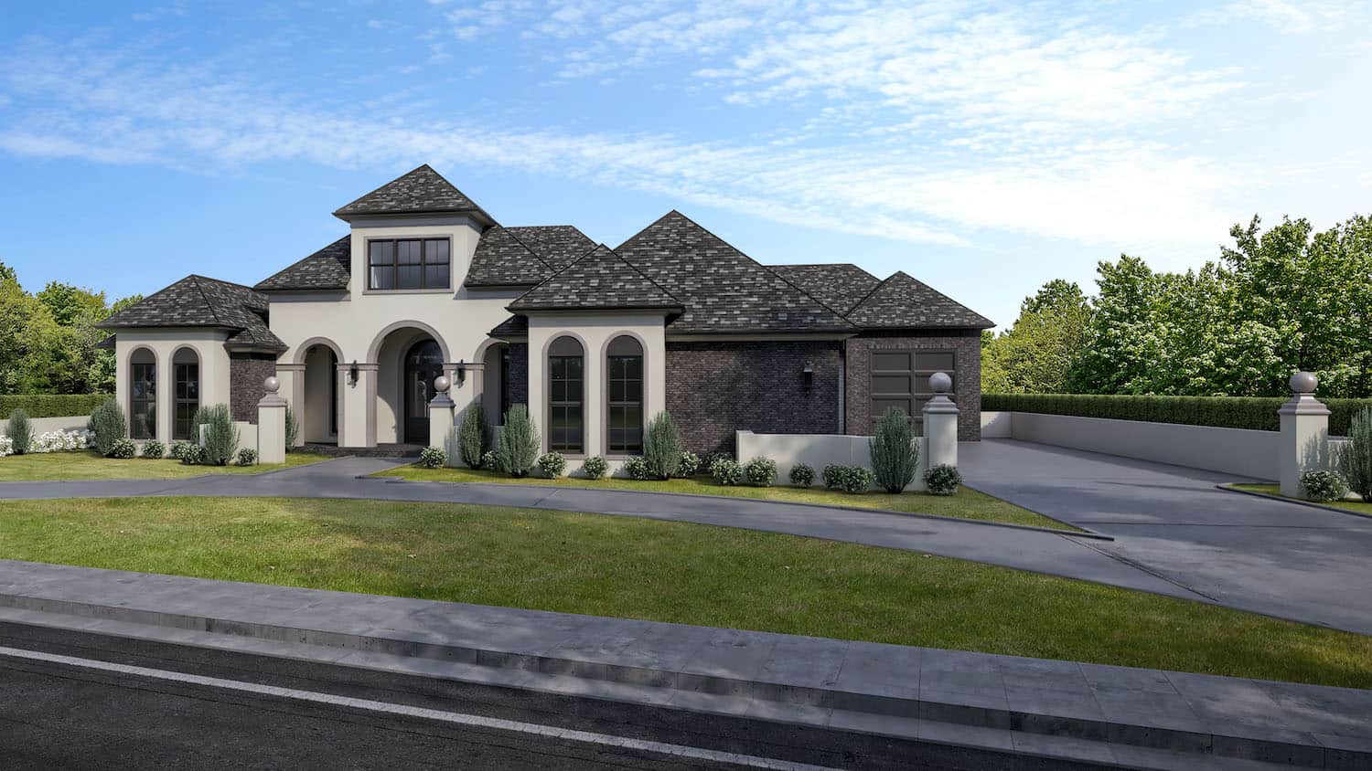 Right Side View of this 3-Bedroom, 3196 Sq Ft Plan - 204-1029