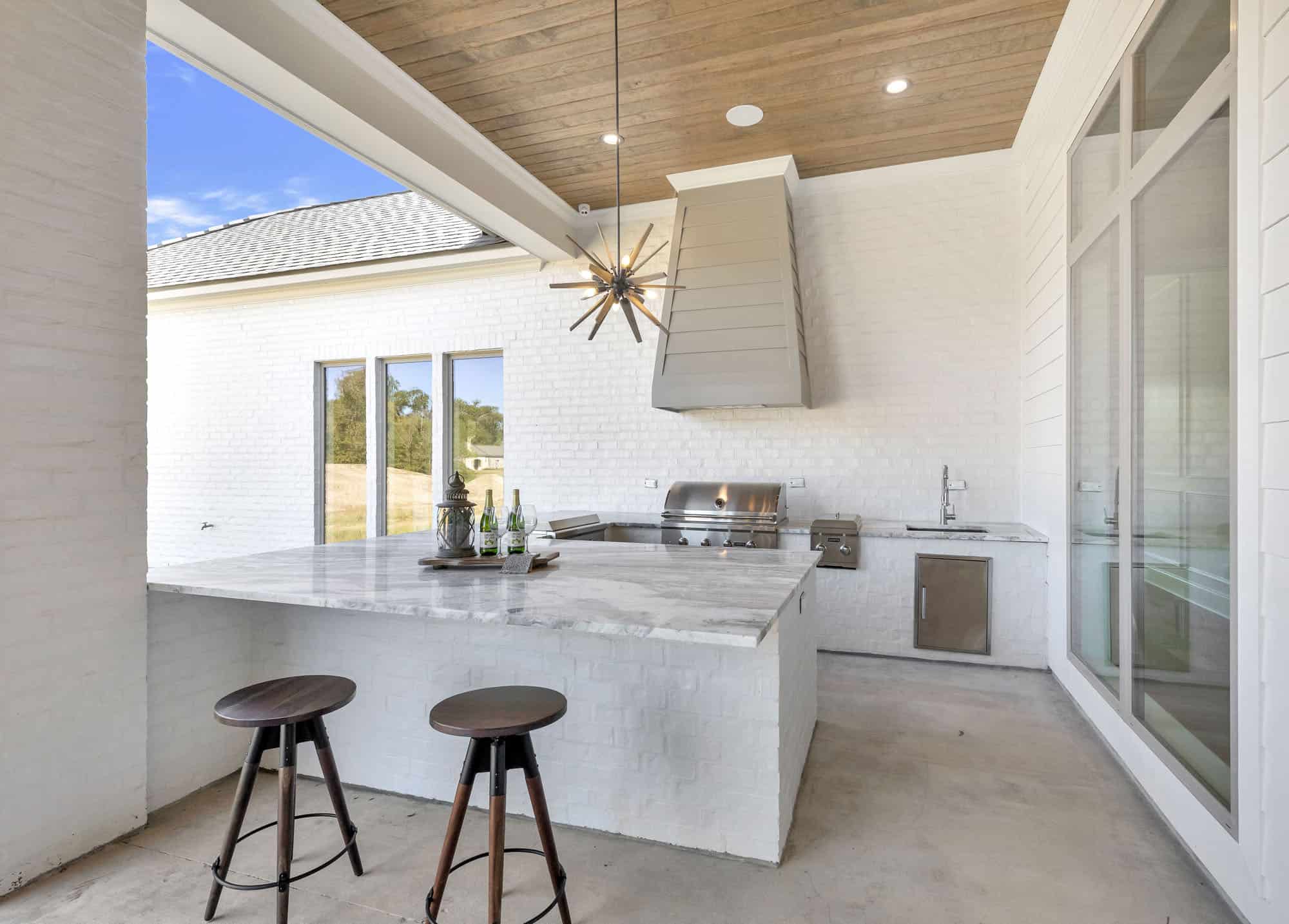 Outdoor Kitchen of this 5-Bedroom,4505 Sq Ft Plan -204-1035