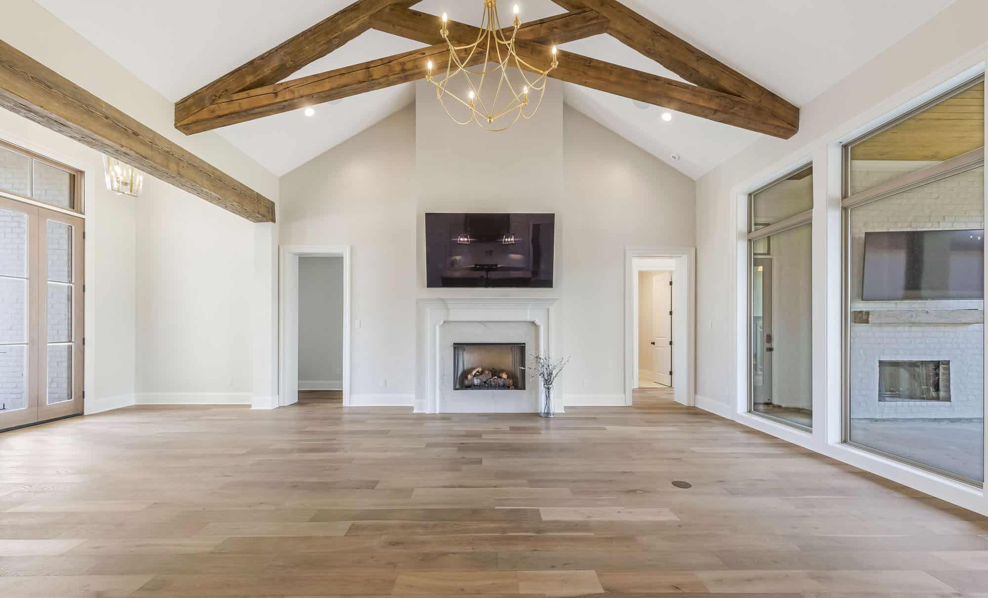 Great Room: Fireplace of this 5-Bedroom,4505 Sq Ft Plan -204-1035
