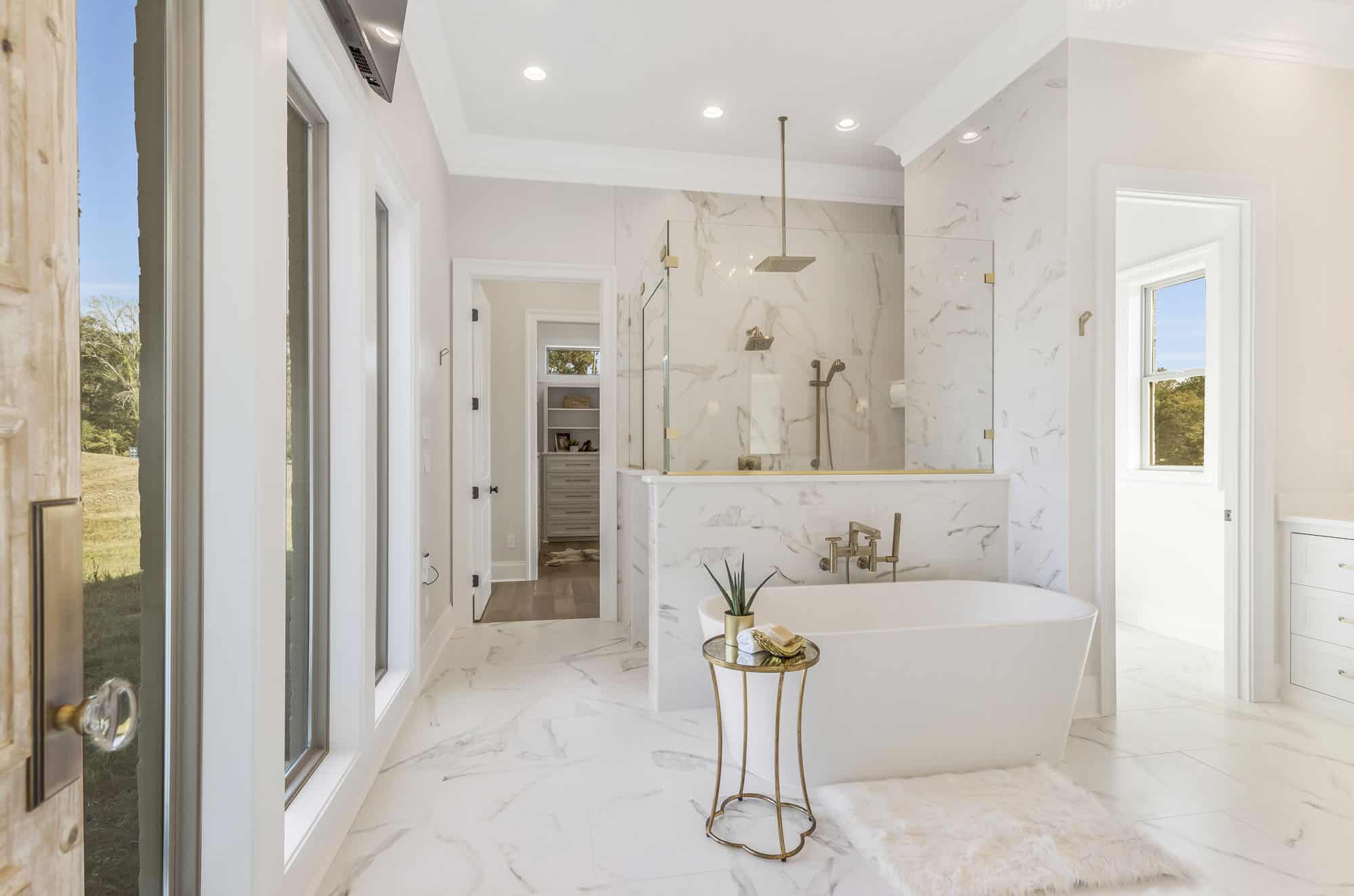 Master Bathroom: Tub of this 5-Bedroom,4505 Sq Ft Plan -204-1035
