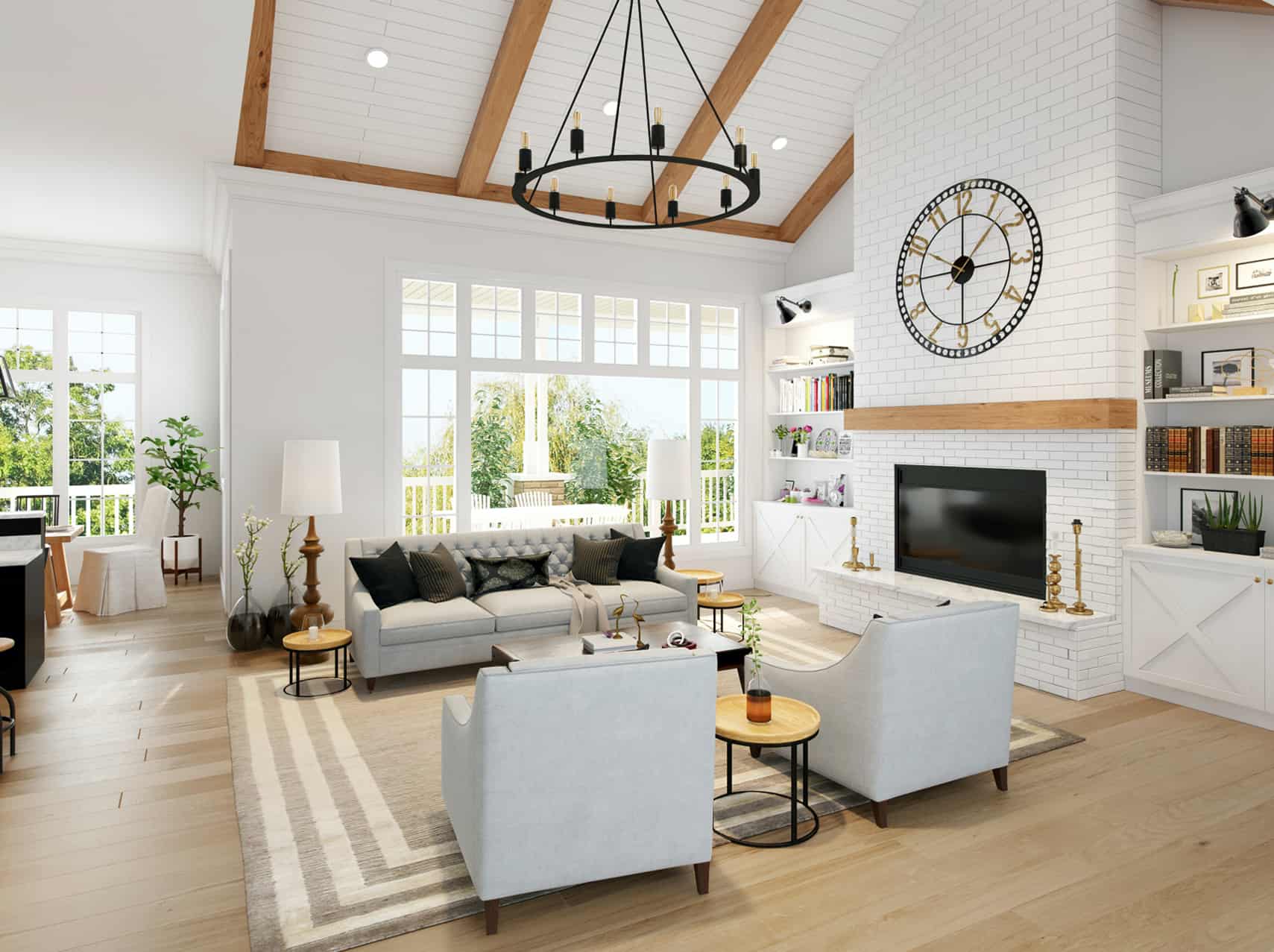 Living Room of this 3-Bedroom, 2251 Sq Ft Plan - 205-1014