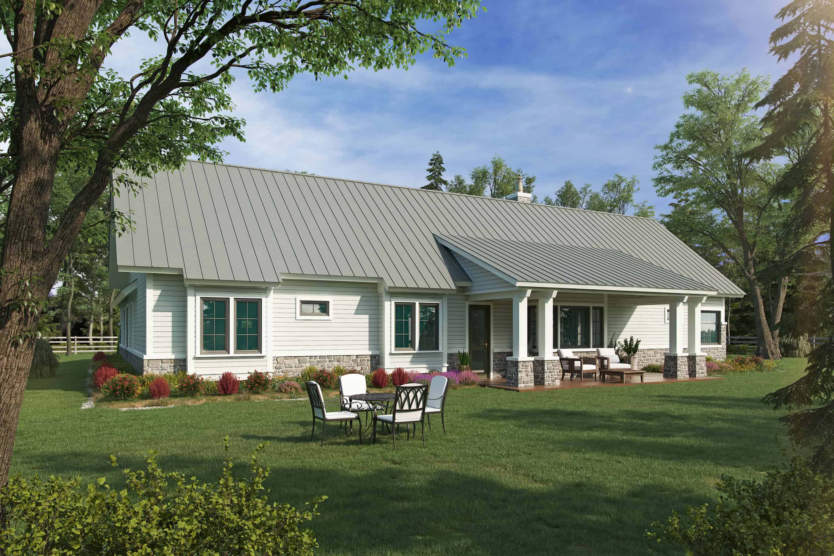 Rear View of this 3-Bedroom, 2379 Sq Ft Plan - 205-1016