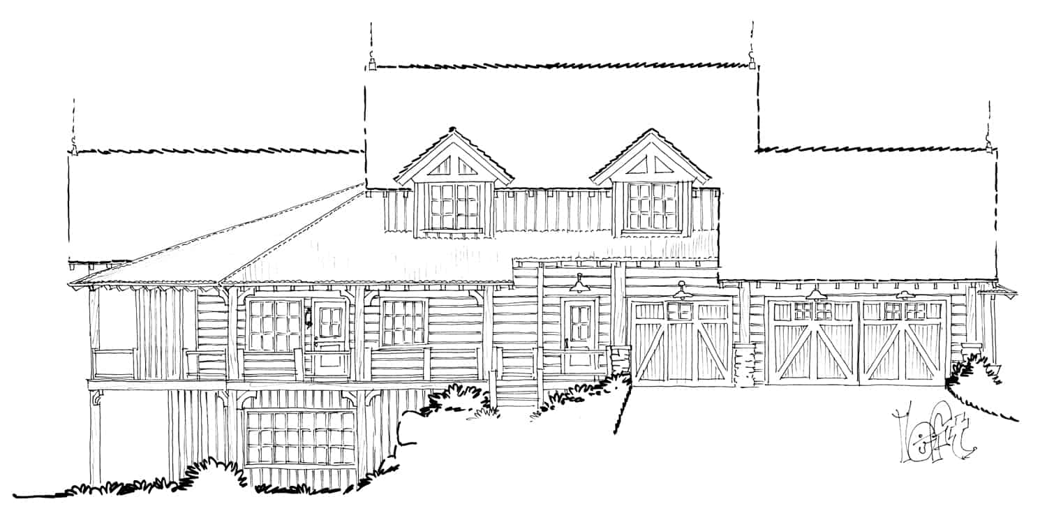 Home Plan Left Elevation of this 4-Bedroom,4960 Sq Ft Plan -205-1021
