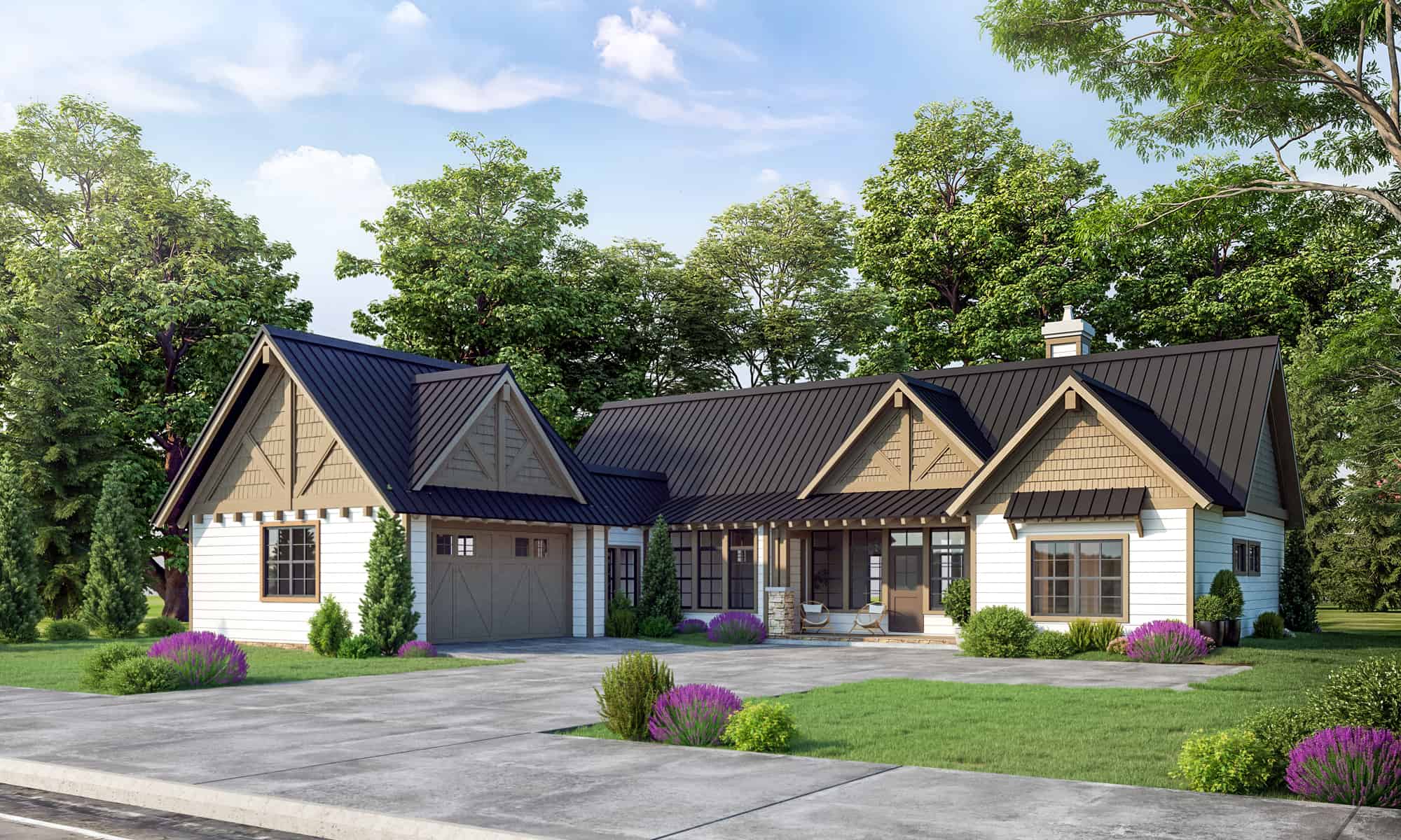 Front View of this 3-Bedroom,1892 Sq Ft Plan -205-1230
