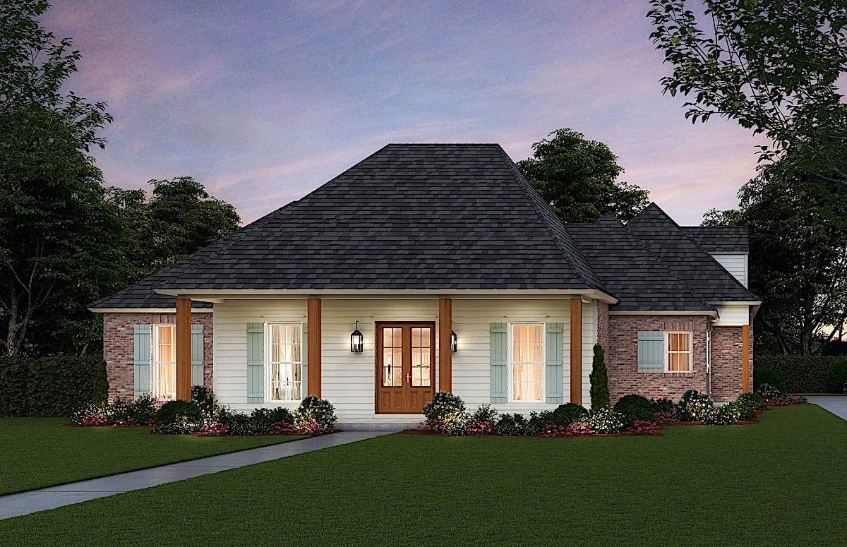 Home at Night of this 4-Bedroom, 2843 Sq Ft Plan - 206-1011