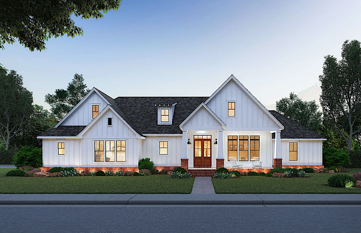 Cottage home (ThePlanCollection: Plan #206-1014)