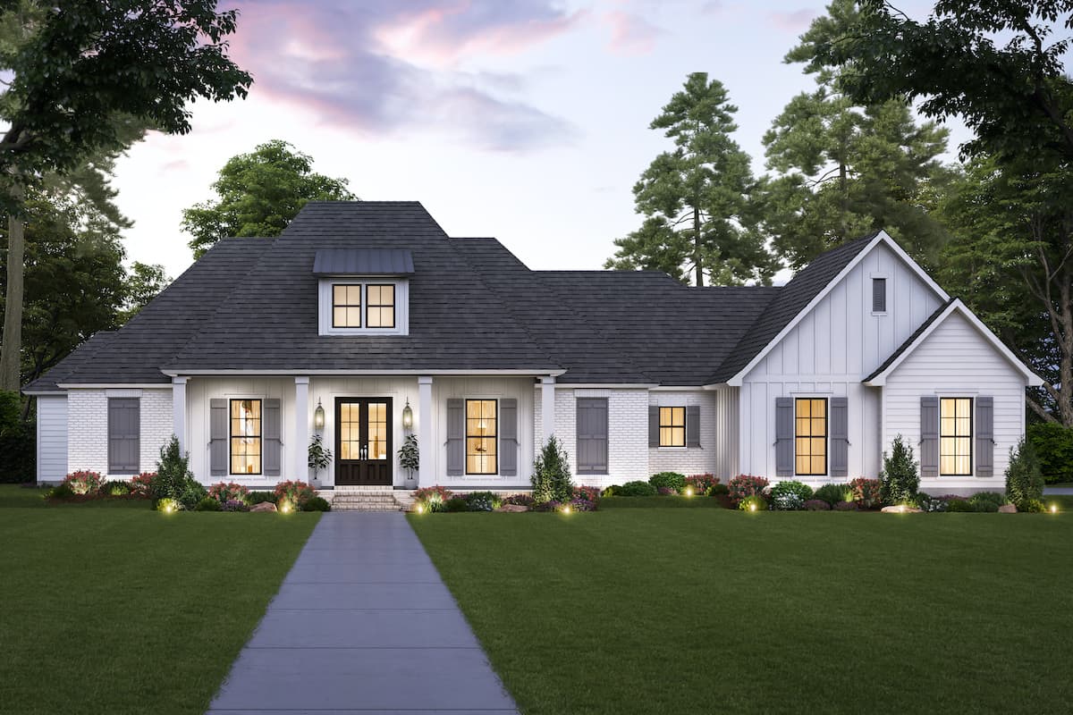 Contemporary home (ThePlanCollection: Plan #206-1025)