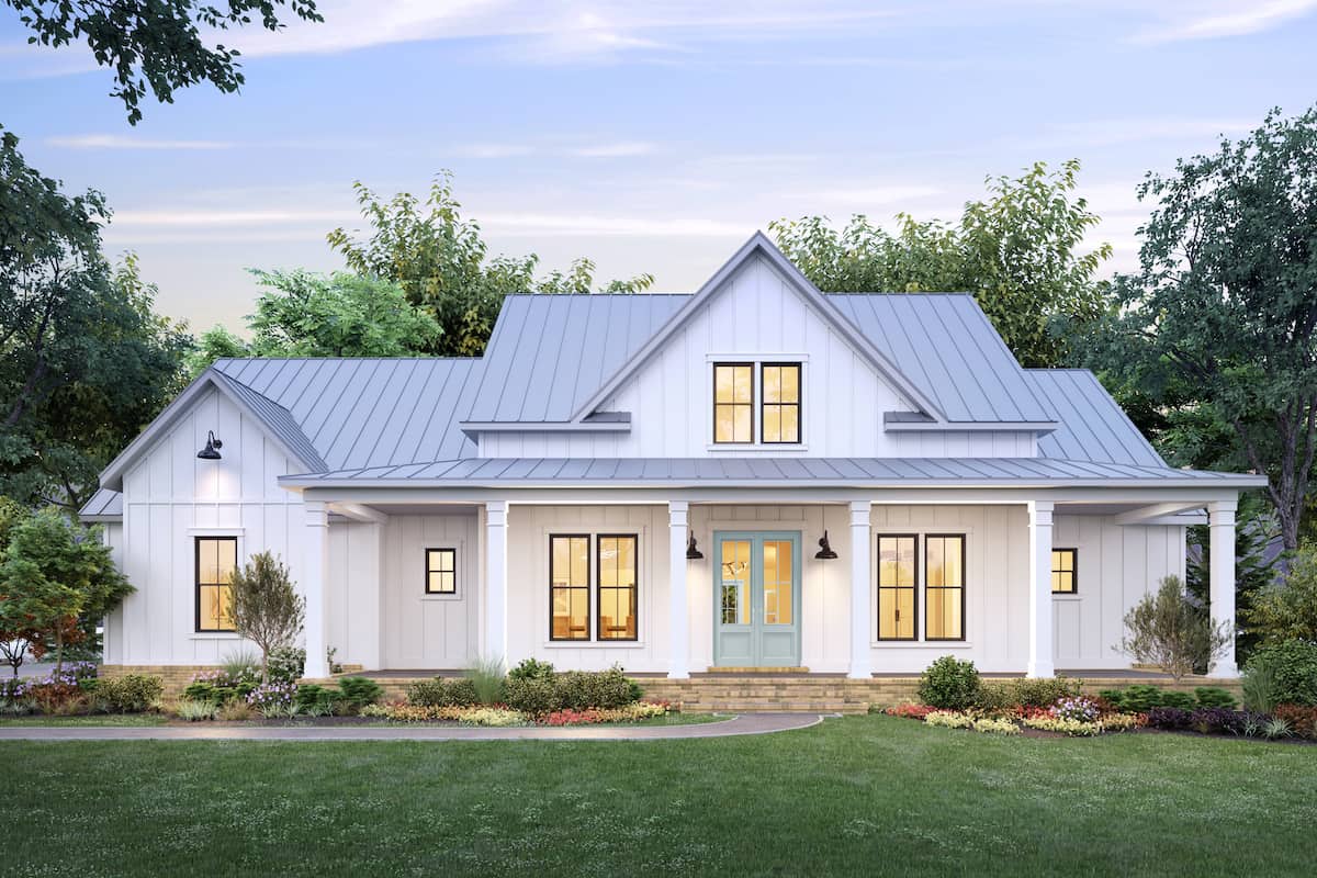 Front View of this 4-Bedroom, 2716 Sq Ft Plan - 206-1035