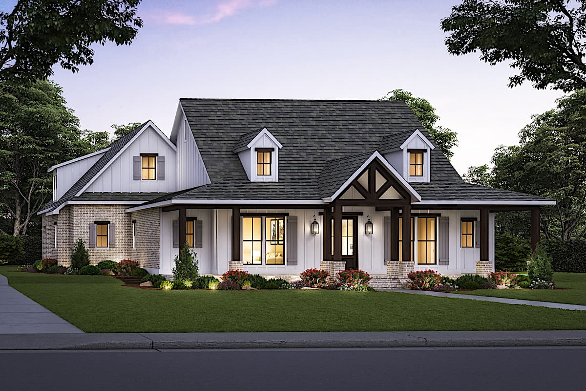 Contemporary Cottage (ThePlanCollection: Plan #206-1037)